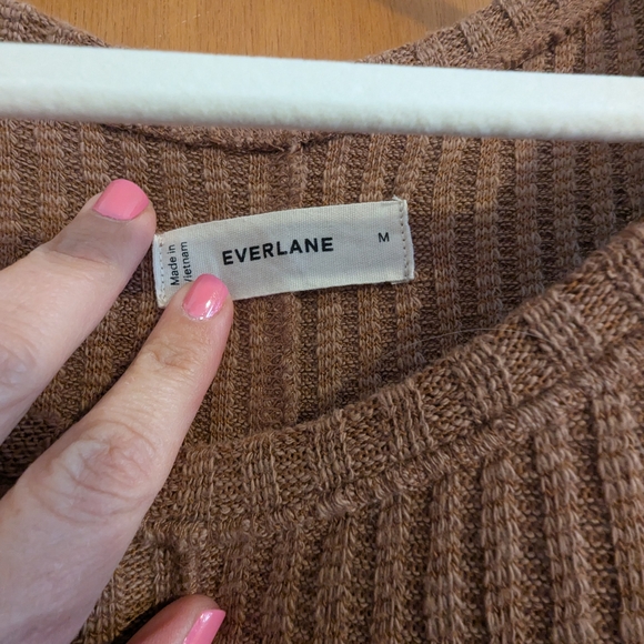 Everlane Ribbed Knit Maxi Dress - Brown - Picture 4 of 5